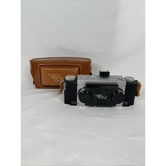 Vtg 50s Stereo Realist f/2.8 35mm 3D Camera  With Original Case Leather Display