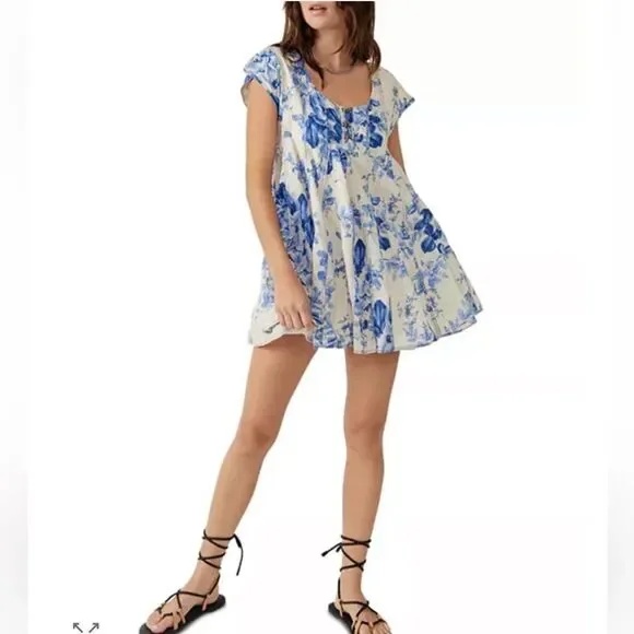 Free People Sully Floral Dress E26