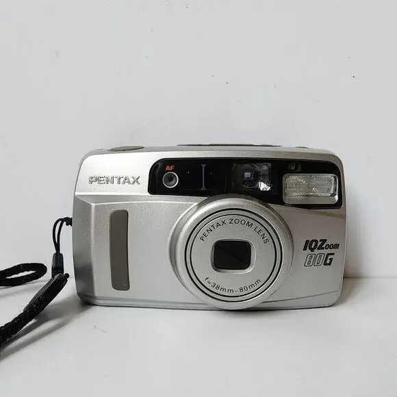 Pentax IQZoom 80G 35mm Point & Shoot w/ 38-80mm Zoom Lens For Parts Only