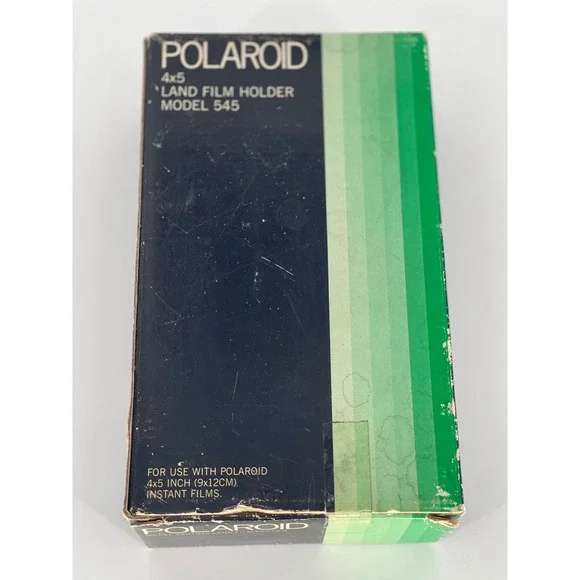 Polaroid Model 545 Land Film Holder 4x5 Large Format Instant Film Back with Box
