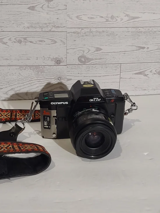 Olympus OM-77AF Black 35mm Film SLR Camera with Lens