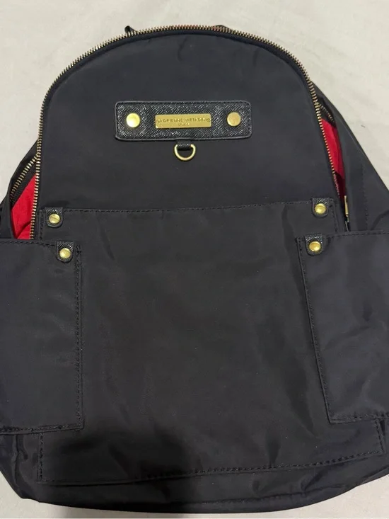 Adrienne Vittadini Black Nylon Backpack