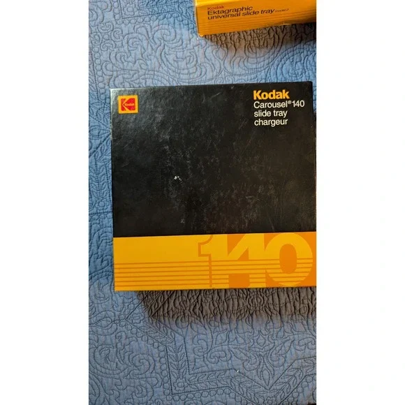 Kodak Carousel 140 Slide Tray w/ Box Vintage Projector Tray CAT 899 5193