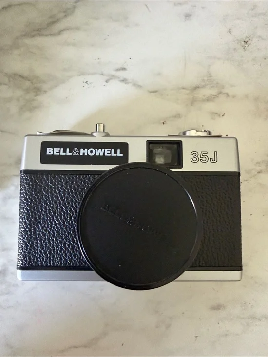 35J Silver and Black Compact Film Camera
