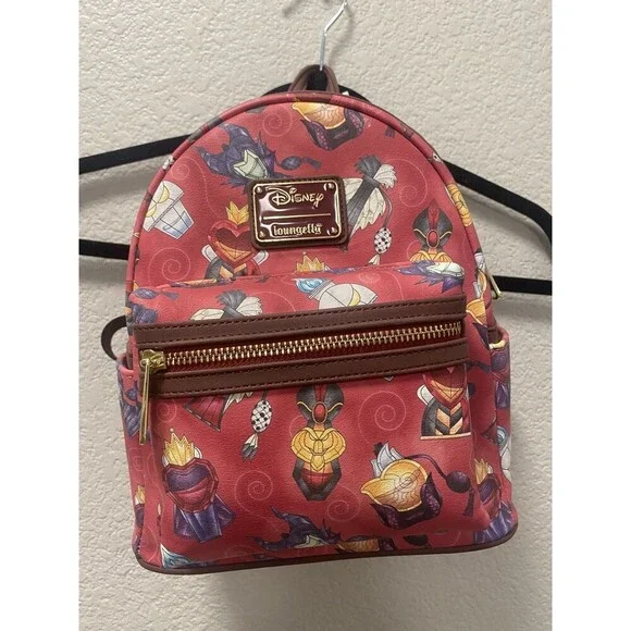 NEW Loungefly Disney Villains Perfume Bottles Mini Backpack Bag