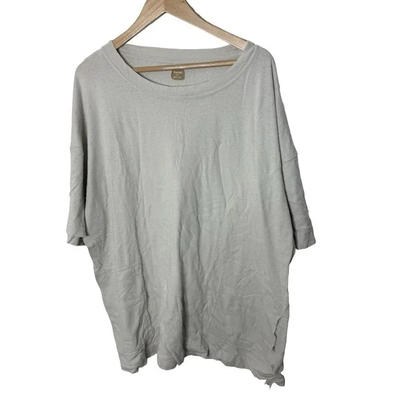 Free People T Shirt Essential Extreme Tee Mini Dress beige Size Large