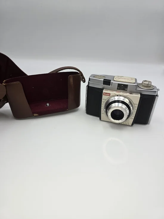 Vintage Kodak Colorsnap 35 Model 1 35mm Camera with Brown Carry Case