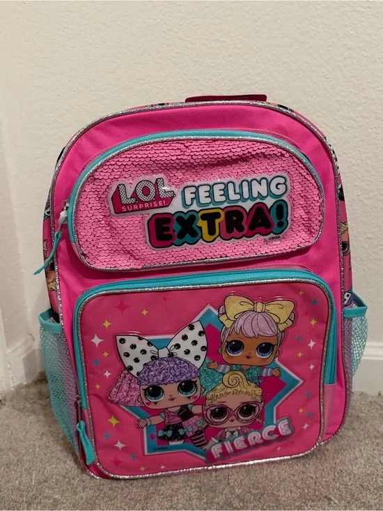 Vintage Y2K 16inch L.O.L. Surprise!  Backpack - Pink 