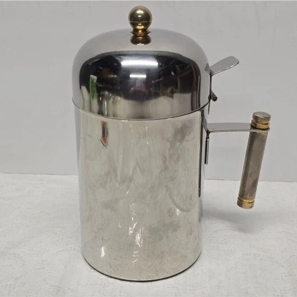 Inox 18-10 Ghia Serie Italy Stainless Steel Milk Frother Pitcher