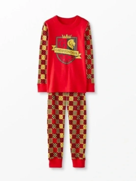 Hanna Andersson Harry Potter Gryffindor Pajama Set Sz 120cm