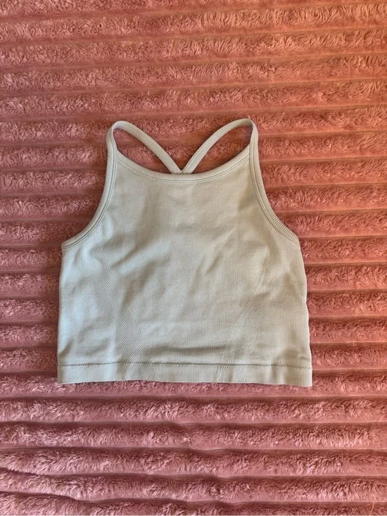 Mint green racer back athletic tank