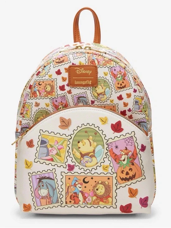 New Loungefly Disney Winnie The Pooh Stamp Mini Backpack