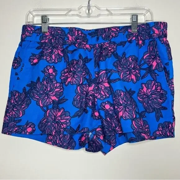 J Crew Elastic Waist Linen Shorts