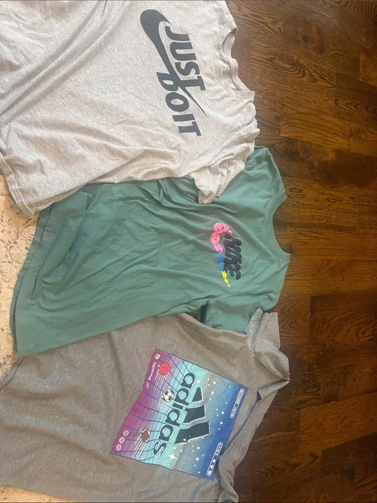 2 Nike Tees and Adidas Tee