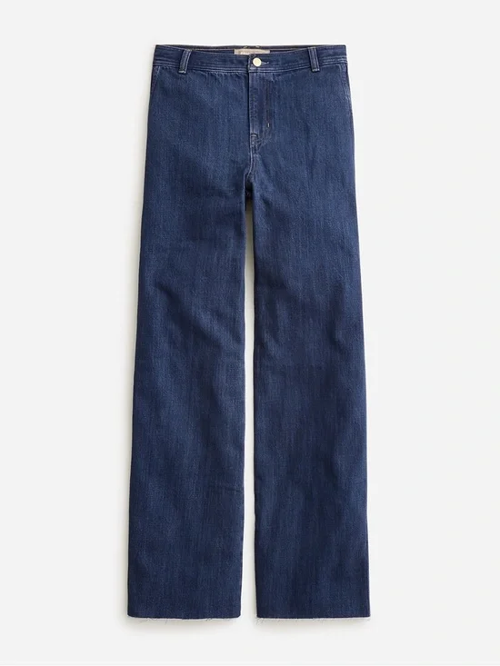 J Crew Point Sur Vintage Slim Wide Leg Jean in June Wash NWT