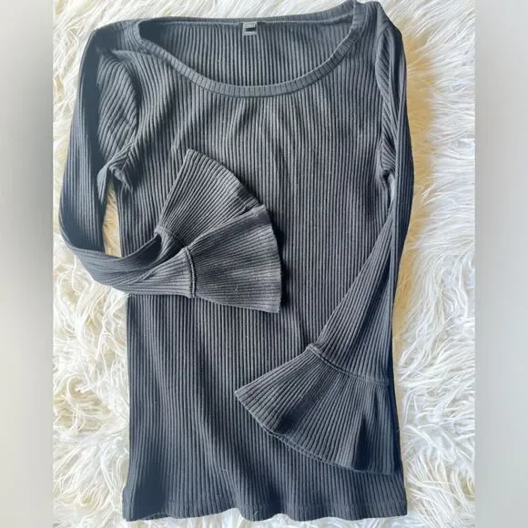 J. Crew Crewneck Sweater  ribbed  xs Black