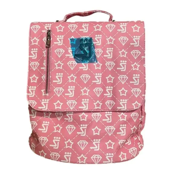 NEW! Shane Justin Backpack Two Tone Logo Color Pink‎
