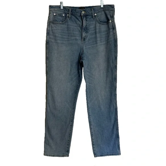 J Crew Jeans High-Rise Classic Vintage Tapered Blue Light Wash Denim Size 31