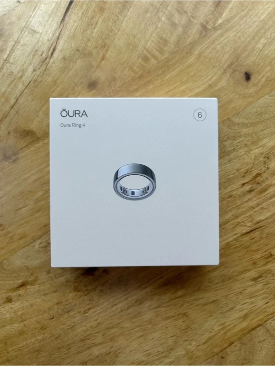 Oura Ring 4 - Silver, Size 6