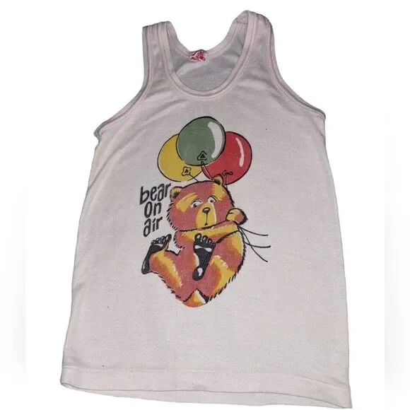 Compo vintage Bear & Balloons vintage tank top‎