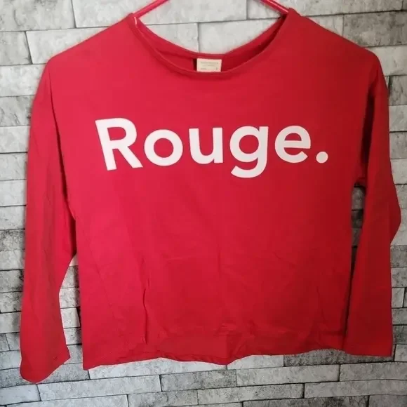 Zara Girls‎ Collection NWT size 9 Rouge long sleeve Tshirt