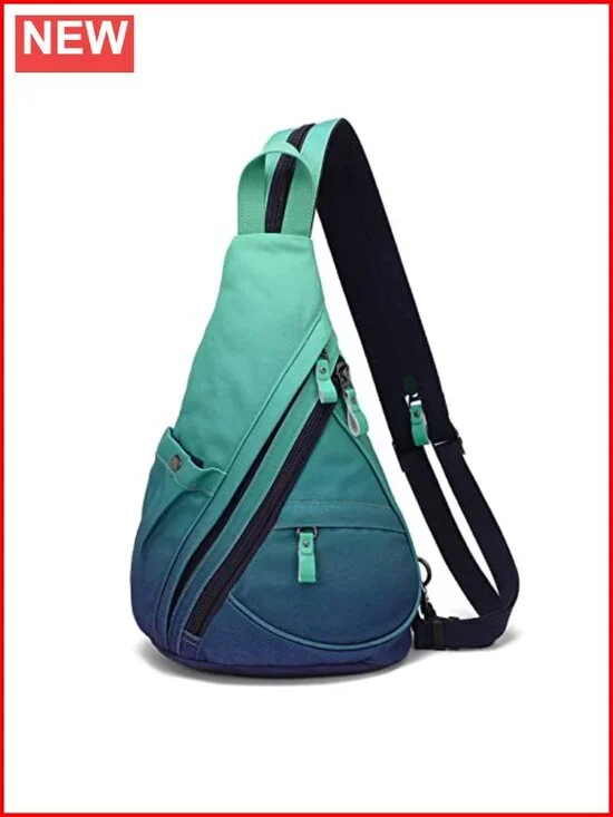 Canvas Sling Bag Crossbody Backpack Casual Daypack Rucksack