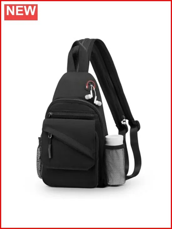 Convertible Anti-Theft Sling Bag Crossbody Backpack 3-in-1 Nylon Travel Daypack