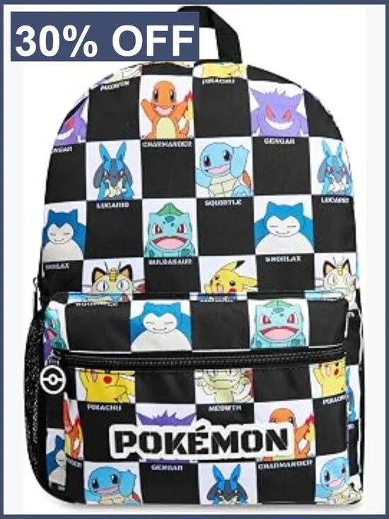 Pikachu Anime School Backpack Kids Teens Daypack Lightweight