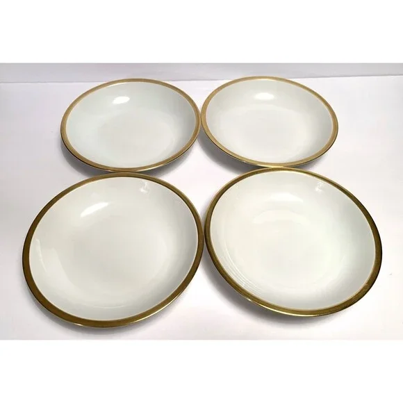 Arzberg Germany Dessert/Salad Bowl Gold Rim Set Of 4 Vintage