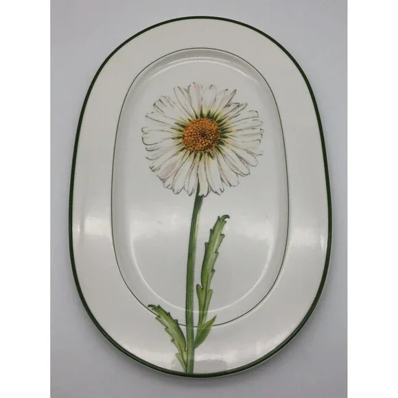 Villeroy & Boch FLORA Daisy Oval Serving Platter Germany 13.5