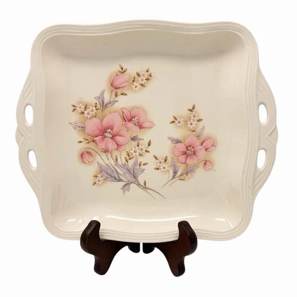 Vintage Kakuzuyu Japan Floral Serving Dish Oval Plate‎ 10