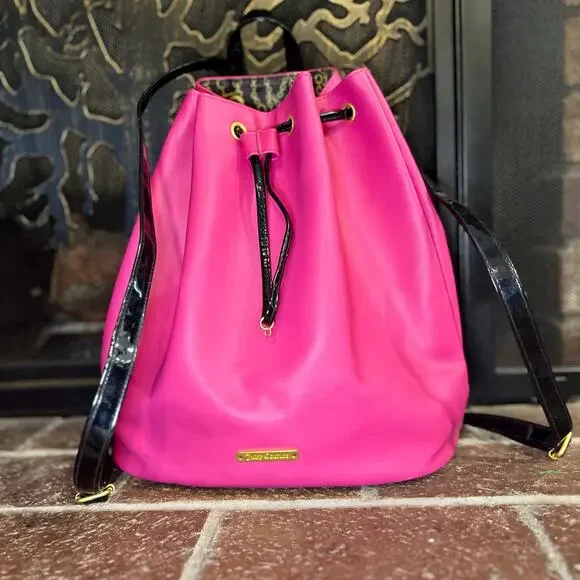 Juicy Couture Hot Pink Bucket Backpack