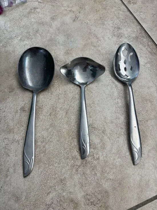 Vintage Finale N.S. Co Japan Stainless Steel Serving Utensils 3 Pc Lot MCM