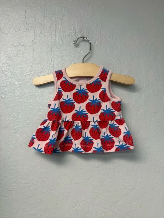 $10 ADD ON hanna andersson‎ strawberry top organic cotton 6-12M mini boden zara