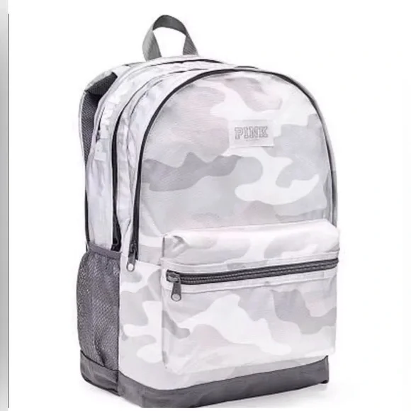 Victoria's Secret PINK Campus Backpack Snow/Gray Camo