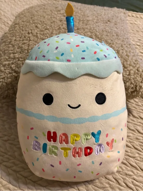 Squishmallows Happy Birthday Cupcake Plush Bag Stuffer