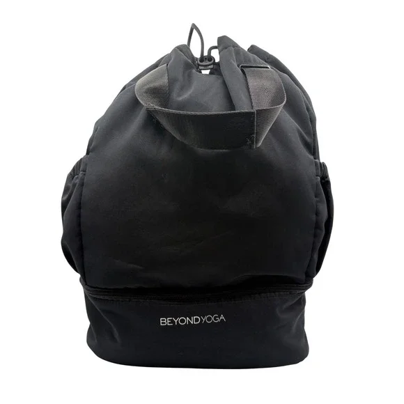 Beyond Yoga Backpack Womens OS Black Excellent Drawstring‎ Shoe Compartment Bag