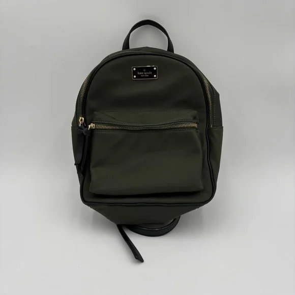 Kate Spade New York Bradley Wilson Road Backpack Small Army Green Nylon‎