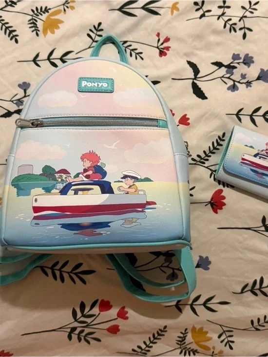 Hot Topic Ponyo Studio Ghibli Backpack and Wallet Set