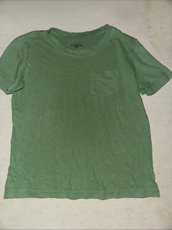 Kids Size 6 Green Pocket T-Shirt