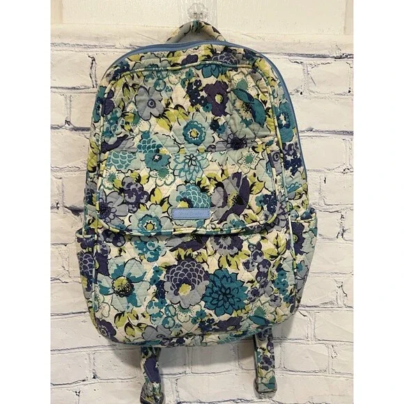 Vera Bradley Women's Quilted Blueberry Blooms Mini Backpack