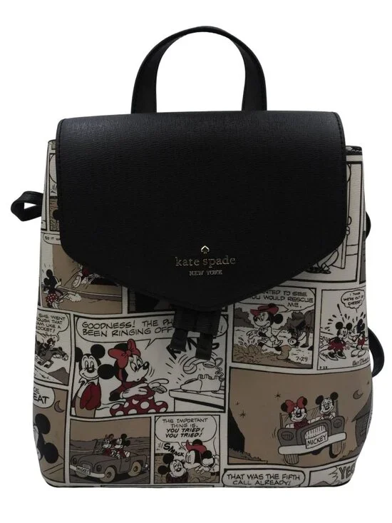 Kate Spade Disney X New York Minnie Mouse Flap Backpack- Comic Strip