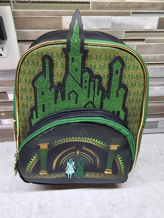 Green Glitter Castle Mini Backpack - Brand