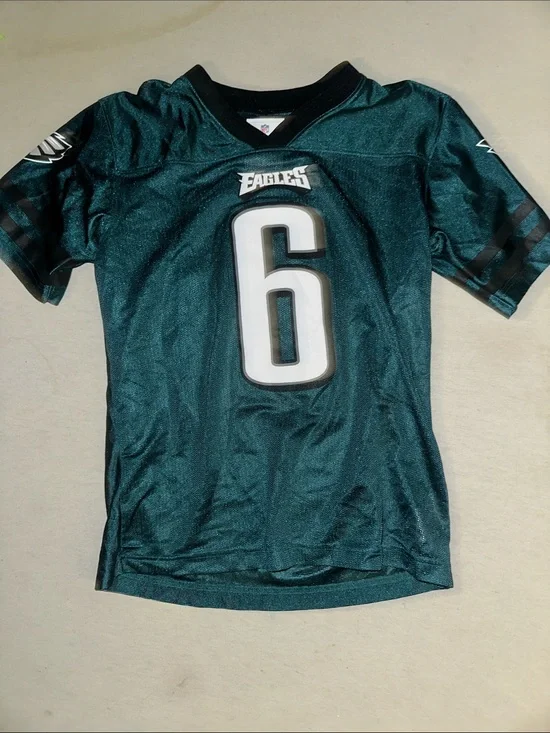 Kids Size L Philadelphia Eagles #6 Football Jersey - Dark Green