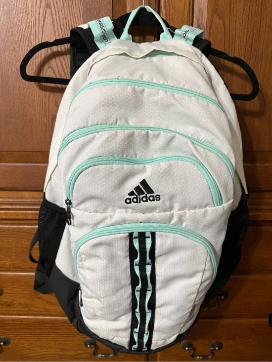 Used Adidas Prime V Backpack Brasilia Student Hustle Sport Classic 3S White