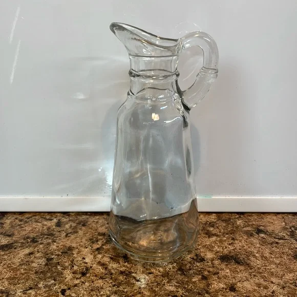 Vintage Anchor Hocking Clear‎ Glass Vinegar or Oil Cruet without the Stopper