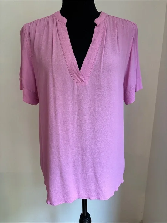 Flawless J CREW pink gauze blouse shirt top SMALL