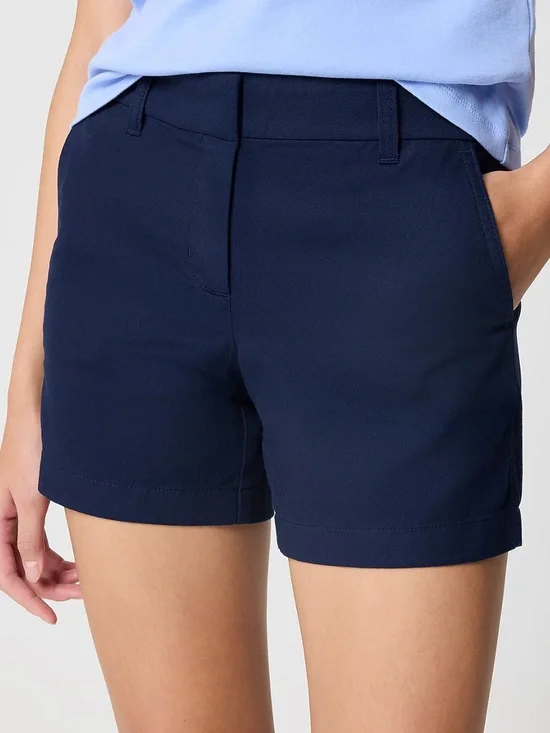 J. CREW 5” Classic Chino Shorts Navy Blue Size 16 NEW