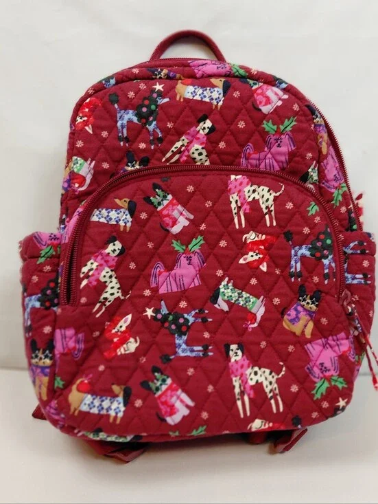 Vera‎ Bradley Holiday Hounds Essential Compact Backpack