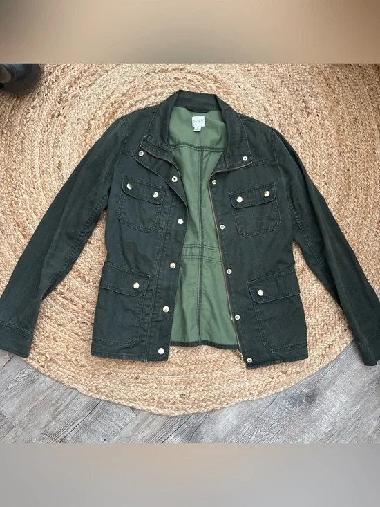 J. Crew Olive Green Utility Jacket